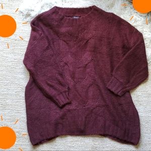Maglia Dark Red / Maroon Knit Sweater, Size S